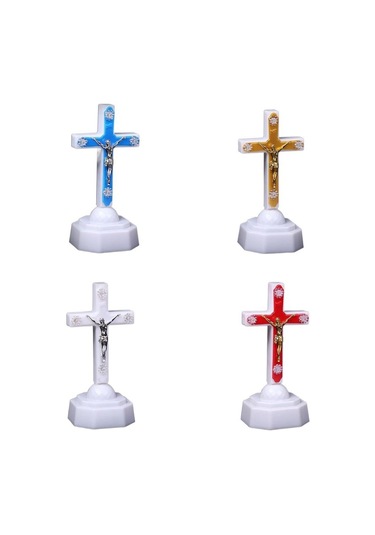 Elektronik Gece Lambası İsa Mesih Kırmızı Yemini Çok Renkli