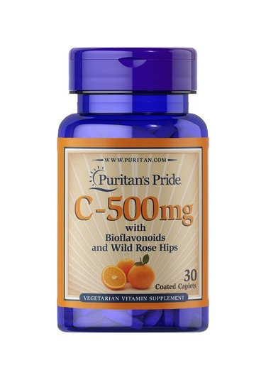 Puritan's Pride Vitamin C-500 Mg With Bioflavonoids And Rose Hips 30 Tablet