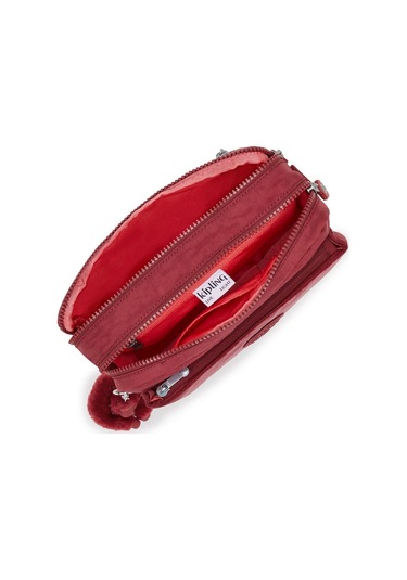 Kıplıng Abanu M Orta Boy Omuz Çantası Kırmızı Funky Red Kırmızı