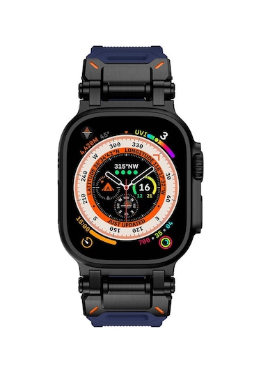 Watch 42mm Krd-101 Titanyum Metal Başlıklı Silikon Kordon