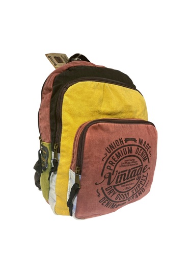 Kaliteli Vintage Salaş Yıkama Kumaş Disayn Günlük Gezi Okul Sırt Çantası 30cmx40cm Kiremit Kaliteli Vintage Salaş Yıkama Kumaş Disayn Günlük Gezi Okul Sırt Çantası 30cmx40cm Kiremit