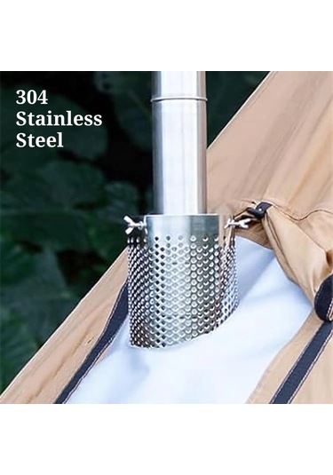 Campasist Soba Borusu Delikli Çadır Yanık Koruyucu