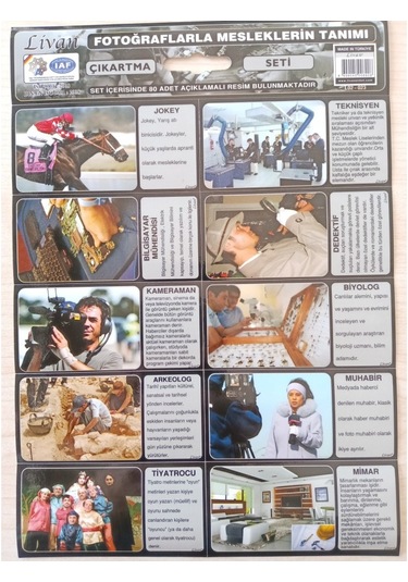 Livan Sticker Meslekler Tanıtım Seti