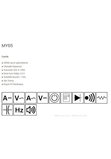 Mastech My65 Dijital Multimetre