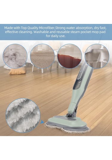 Geeroyoo Shark Buhar Paspası Yedek Pedi 6'lı Paket - S7001, S7000amz, S7000 Serisi İçin, Fayans Temizliği İdeal