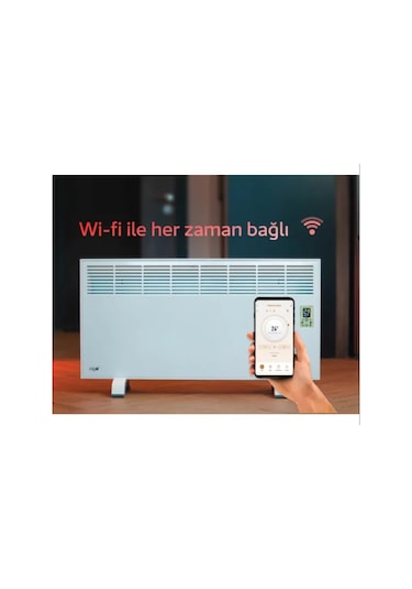 İvigo Epk4590e20w Dijital Profesyonel Konvektör 2000 Watt Beyaz Wifi