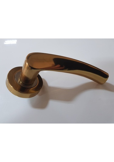 Çelik Kapı Kolu Rozetli Turna Albrifin Saten Sağ