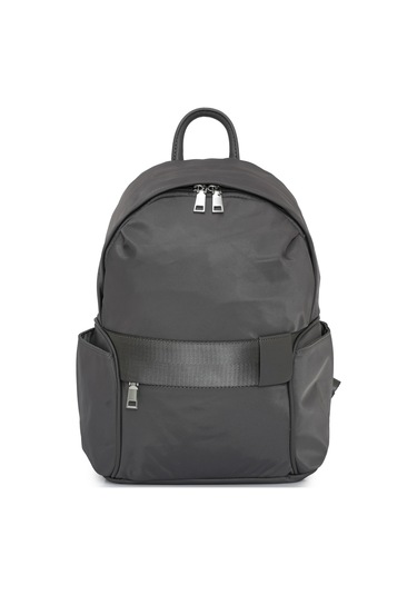 Cambirdge Polo Club Fermuarlı Yan Cepli Kadın Sırt Çantası Mb19 gri