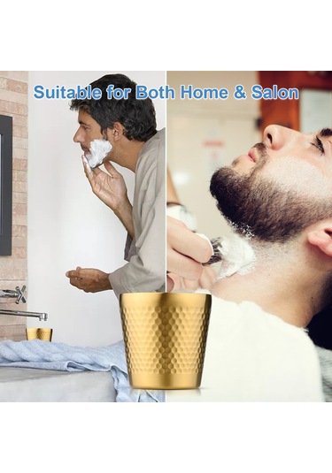 Gajeena Paslanmaz Çelik Tıraş Köpüğü Kabı - Gümüş Renk, Köpük Üretimi İçin 1 Saat