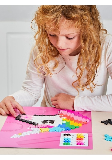 Plus - Plus Minecraft Temalı Kutuda By Number Unicorn Lego Yapı Oyuncağı 250 Parça 3929