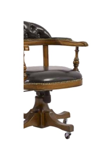 Bengimobilya Sandalye Zus149 Amatsör Model Tam Kolçak Kapitone Ahşap Iskelet P