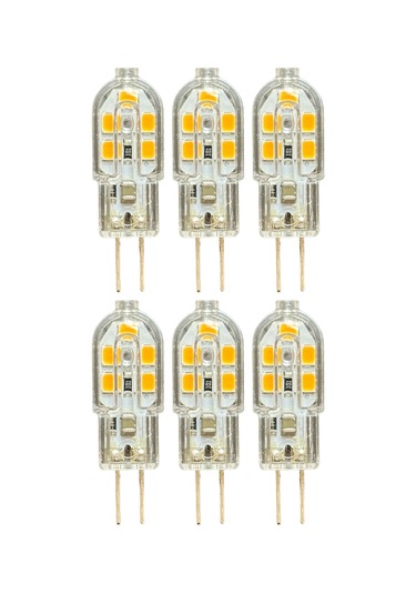 6 Adet Osaka 2w Sarı Işık 3000k G4 Duylu Led Kapsül Ampul