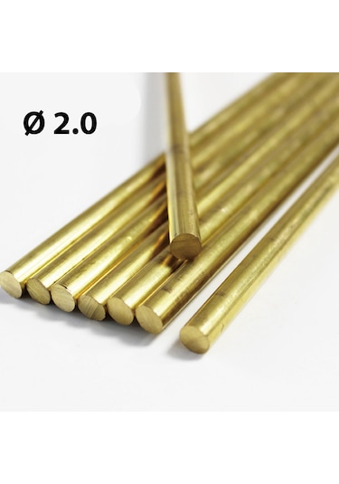 2 Mm Pirinç Çubuk Içi Dolu Yuvarlak Mil Saf 437194127