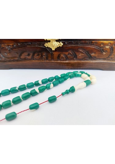 Soma Tesbih Ahmet Özdemir İmzalı Eski Bilardo Topu 14no Katalin Malzeme Tesbih