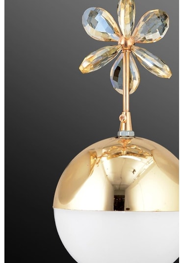 İstanbul Avize Kelebek Tekli Gold Ledli Aplik Altın