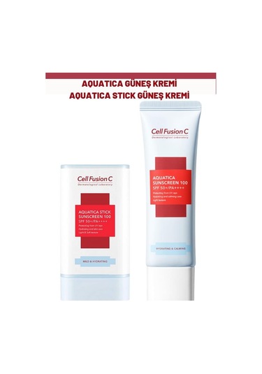 ﻿Cell Fusion C Aquatica Güneş Kremi SPF50+ 50 G + Aquatica Stick Güneş Kremi 19 G