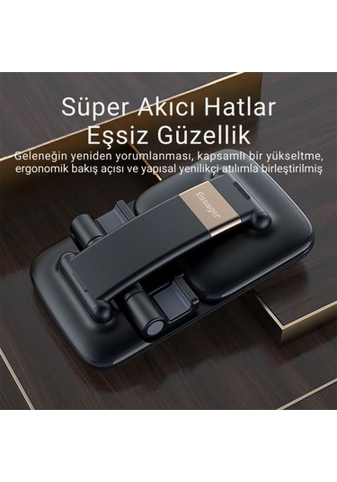 Essager Uzayıp Kısayabilen Kaymaz Pad Masaüstü Telefon Tutucu Masaüstü Tablet Standı Yükseklik Ayarlı
