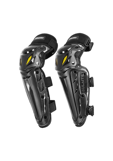 Motosiklet Ve Bisiklet Lüx Dizlik Ce Sertifikalı Koruma Mafsallı Motor Dizliği Siyah