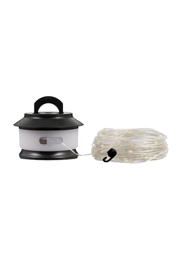 Jeemson Siyah 20m Led Işık Süpürgesi, Kamp Ve Partiler İçin Dekoratif Ve Aydınlatıcı, Abs+silikon Malzeme, Kolay Saklanabilir Siyah