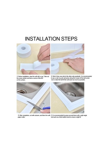 River World 3,2 M Lik Lavabo Kenarı Sızdırmaz Gri Bant