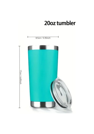 20oz Kapaklı Bardak Paslanmaz Çelik Vakum Yalıtımlı Çift Duvar Seyahat Tipi Yellow Sarı