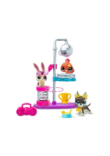 Disko Topu Dönüyor: Littlest Pet Shop Minişler Disko Oyun Seti Sahneyi Sallıyor Littlest Pet Shop - Miniş