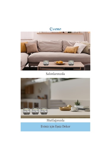 Eskitme Mumluk Şamdan Tealight Mum Uyumlu Mini Çizgili Çiçekli Model - Gümüş Eskitme