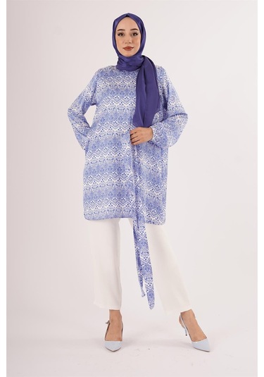 Fatma Sezen Çini Desen Tunik Çok Renkli