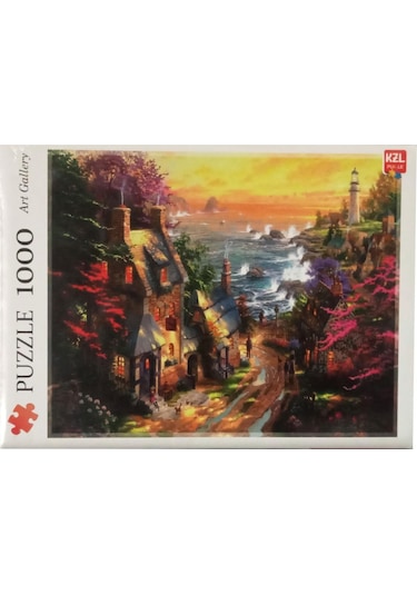 Akıllıelma-kzl Puzzle Sahil Kasabası 1000 Parça Puzzle Pazıl 68x48 Cm