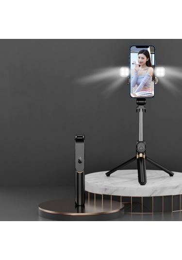 Cbtx Xt06s Canlı Güzellik Bluetooth Tripod Selfie Stick Siyah
