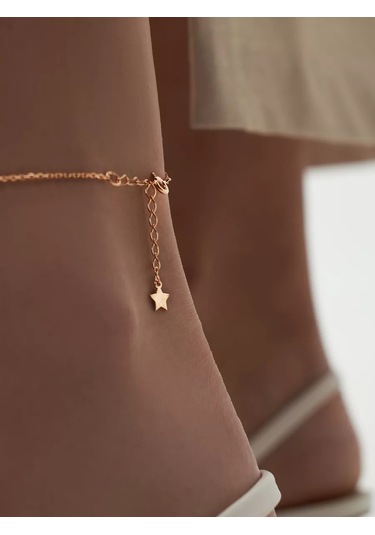 Marıola Altın Kaplama Anklet Ayak Bilekliği 925 Ayar Gümüş 81750709 Altın