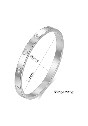 Rose Gold Basit Moda Titanyum Çelik Üç Renkli Gül Altın Paslanmaz Çelik Bilezik 304 Titanyum Çelik Aşk Bileklik Rose Gold