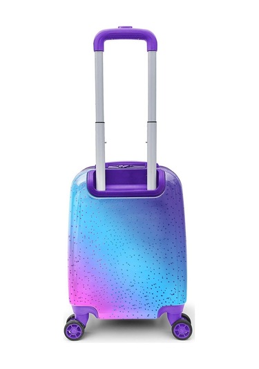 Coral High Kids Açık Pembe Mavi Kaplumbağa Desenli Çocuk Valizi 16724 Pembe - Mavi