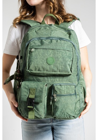 Ultra Hafif Çok Cepli Su Geçirmez Sırt Çantası Unisex Yeşil Model: 571-1k - Yeşil