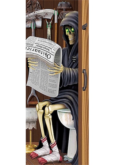 Youmex Halloween Pvc Duvar/door Stickerleri 2 Adet - Korku Atmosferi Oluşturucu, Kolay Uygulama, 200x38.5cm Toplam 77x200cm Diğer