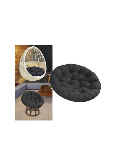 Suntek Magideal 24inx24 "veranda Koltuk Minderi Sandalye Pedleri Siyah