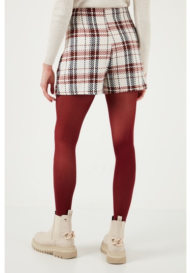 Lela Regular Fit Kışlık Tüvit Mini Bayan Şort Etek 611Et0020 Kiremit