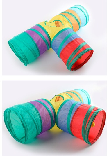 Yystore Evcil Kedi Tüneli T Şeklinde Yol 80 CM