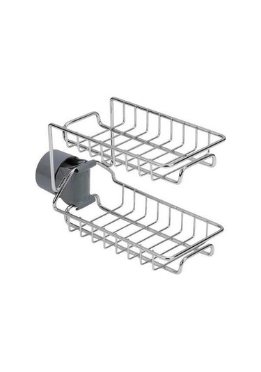 Fortunelane 201 Çelik Çift Katlı Mutfak Musluk Rafı - Su Tüpü 18-22mm Uyumlu, Hızlı Kurutma, Gizli Kanca Ve Boşaltma Delikleri İl Diğer