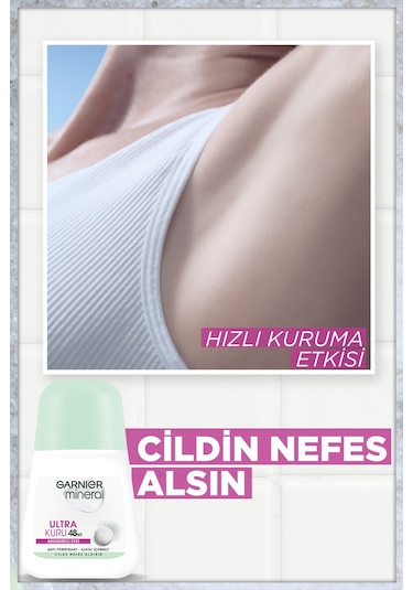 Garnier Mineral Ultra Kuru Kadın Roll-On Deodorant 3'lü Set
