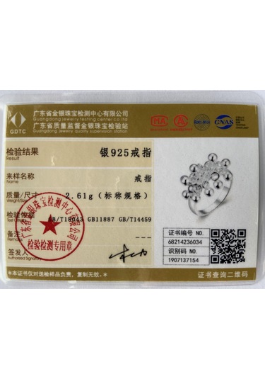 925 Ayar Gümüş Moda Üzüm Boncuklu Yüzük Parti Hediye Romantik Takı 10