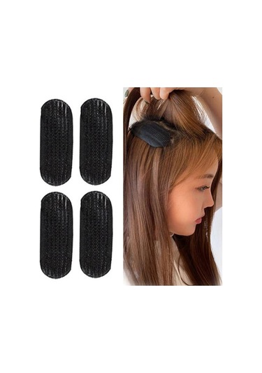Siyah 4 Adet Saç Hacim Veren Klipler Iyi Kabarık Nefes Alabilir Saç Hacmini Artırın Görünmez Dıy Kabarık Saç 1
