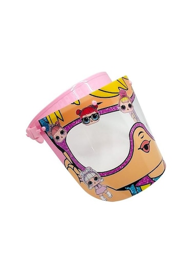 Lol Bebek Kız Çocuk Oynar Başlıklı Yüz Koruyucu Siperlik Koruma Çok Renkli