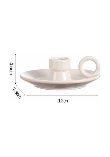 Karaca Home Fay Dekoratif Mumluk Beyaz 300.23.01.0359