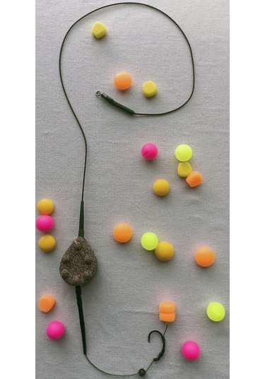 Gezer Inline Kurşun'lu Rig Takımı Çift Turuncu Esp Mısırlı...