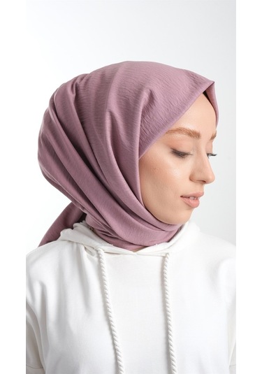 Hürrem Bone 202105_22 Pamuk Düz Klasik Caz Şal Mor