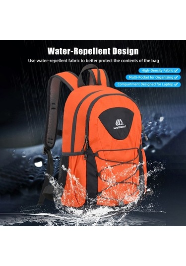 Dancemonkey Açık Hava Yürüyüş Sırt Çantası 20l Su Geçirmez, Hafif Katlanabilir Spor Günlük Seyahat Tırmanma Çantası Mavi