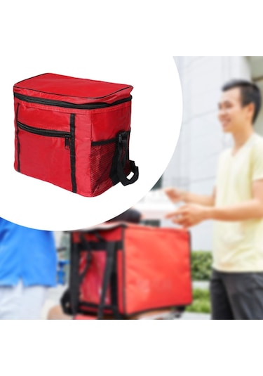 Suntek Yalıtımlı Soğutucu Çanta Catering Ofisi Kırmızı