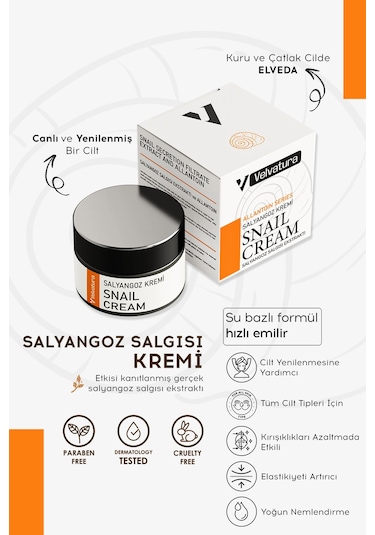 Velvatura Yenileyici ve Onarıcı Salyangoz Kremi 45 ML