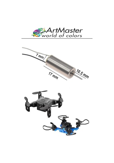Mini Drone Motoru 2 Adet Çekirdeksiz Yüksek Hızlı Güçlü Deney Dc Dron Motoru Uçak Mini Drone Motoru Okul Helikopter